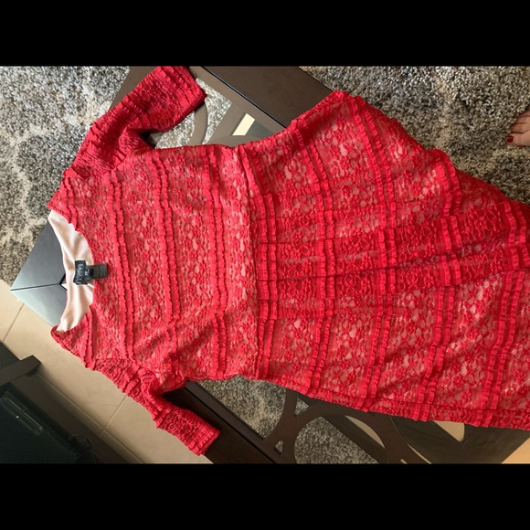 Enfocus Studio Dresses & Skirts - Women’s red lace dress size 10p